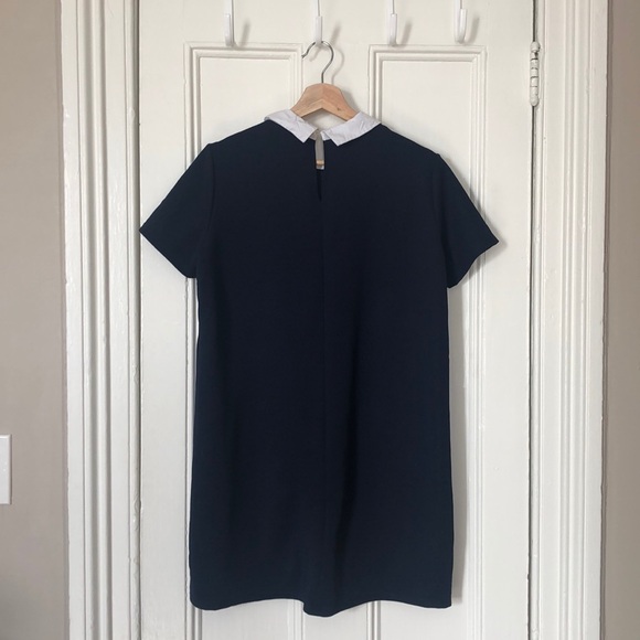 Zara Navy embroidered dress - Picture 2 of 4